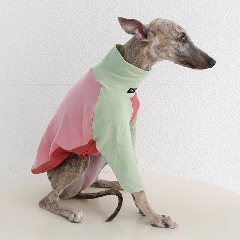 Tricolor Layered Base Shirt Italian Greyhound Whippet Dog Clothes - PIKAPIKA