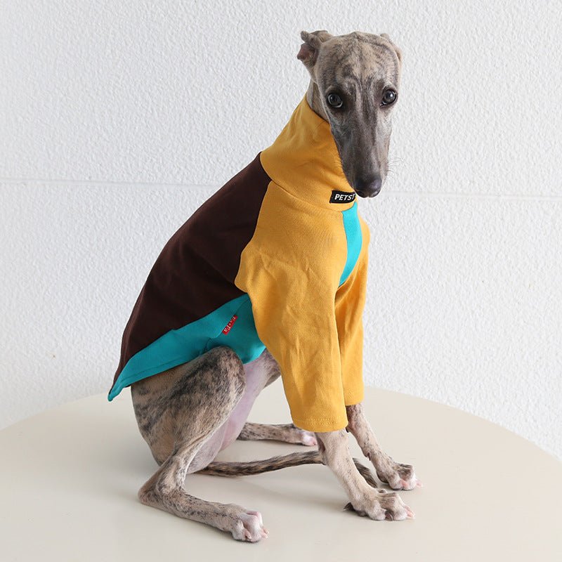 Tricolor Layered Base Shirt Italian Greyhound Whippet Dog Clothes - PIKAPIKA