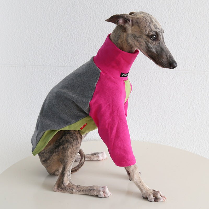 Tricolor Layered Base Shirt Italian Greyhound Whippet Dog Clothes - PIKAPIKA