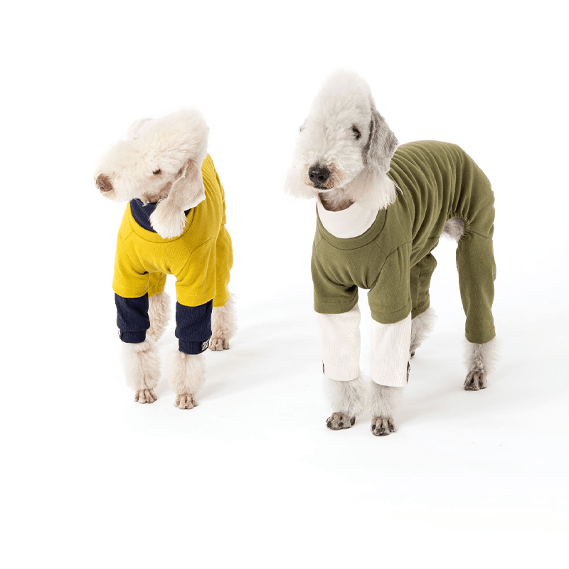 Turtleneck Dog Fleece Onesies Clothes Bedlington - PIKAPIKA