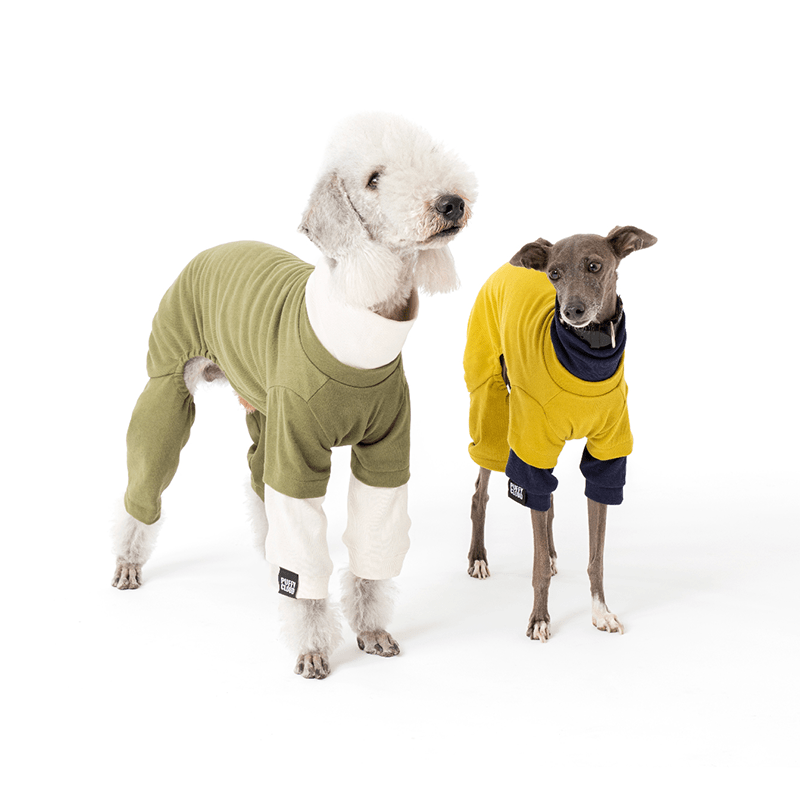 Turtleneck Dog Fleece Onesies Clothes Bedlington - PIKAPIKA