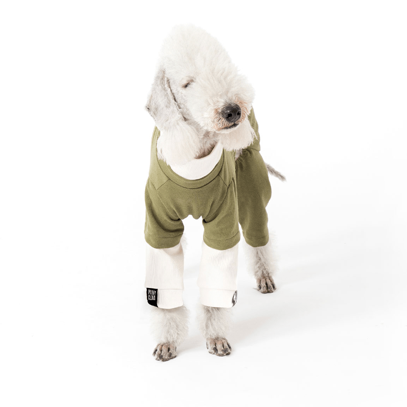 Turtleneck Dog Fleece Onesies Clothes Bedlington - PIKAPIKA
