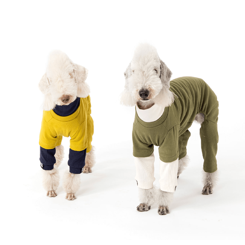 Turtleneck Dog Fleece Onesies Clothes Bedlington - PIKAPIKA