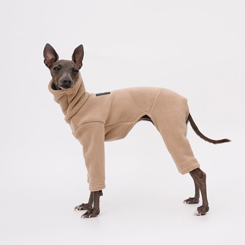Turtleneck Fleece Onesie for Italian greyhound Whippet Dog Clothes - PIKAPIKA