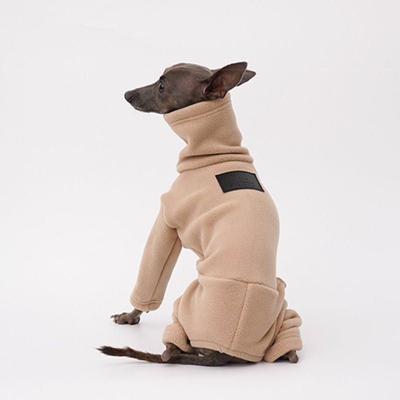 Turtleneck Fleece Onesie for Italian greyhound Whippet Dog Clothes - PIKAPIKA