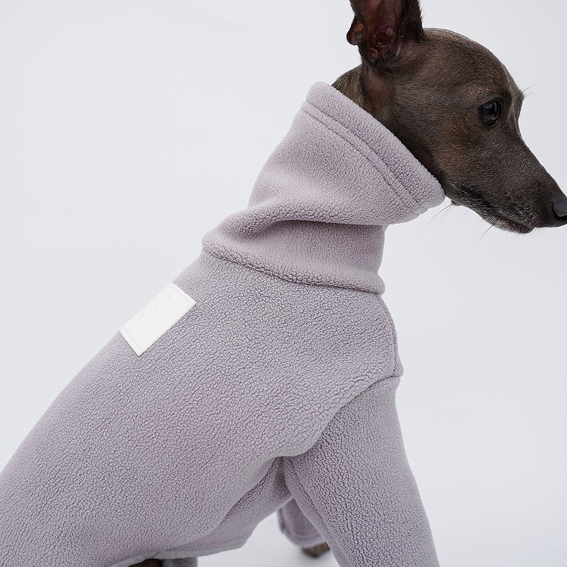 Turtleneck Fleece Onesie for Italian greyhound Whippet Dog Clothes - PIKAPIKA
