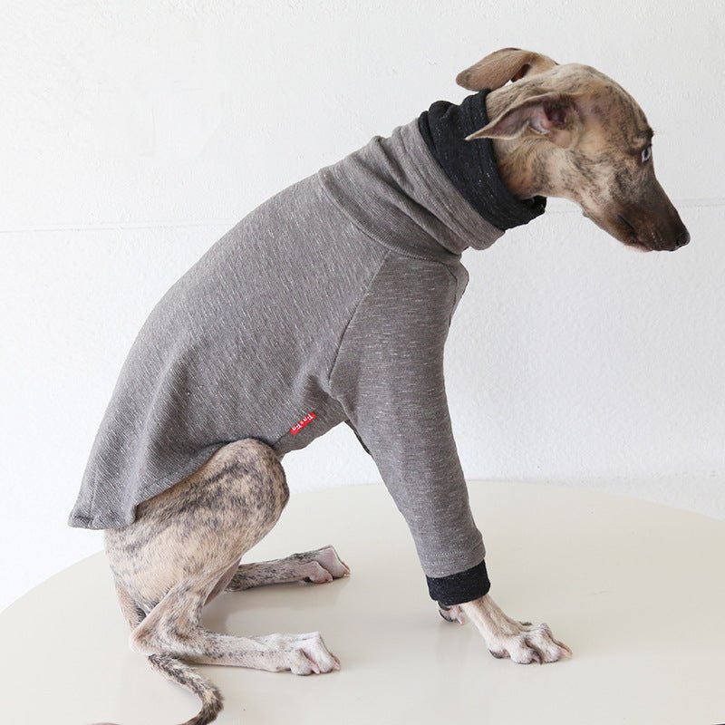 Two - Tone Sleeve Turtleneck Italian Greyhound Whippet Dog Clothes - PIKAPIKA