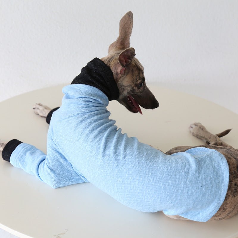 Two - Tone Sleeve Turtleneck Italian Greyhound Whippet Dog Clothes - PIKAPIKA