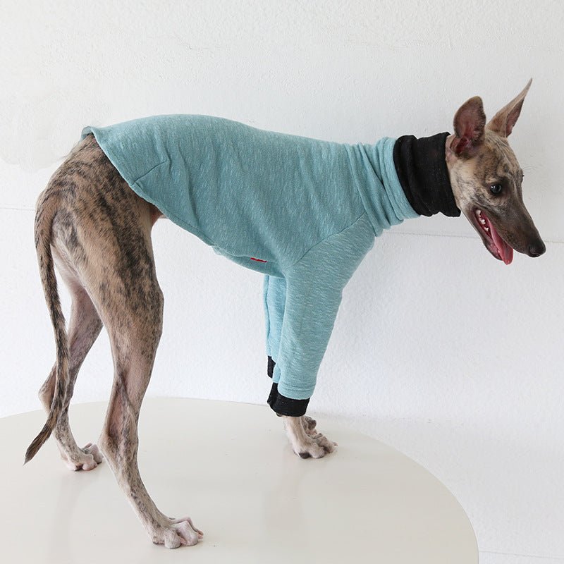 Two - Tone Sleeve Turtleneck Italian Greyhound Whippet Dog Clothes - PIKAPIKA