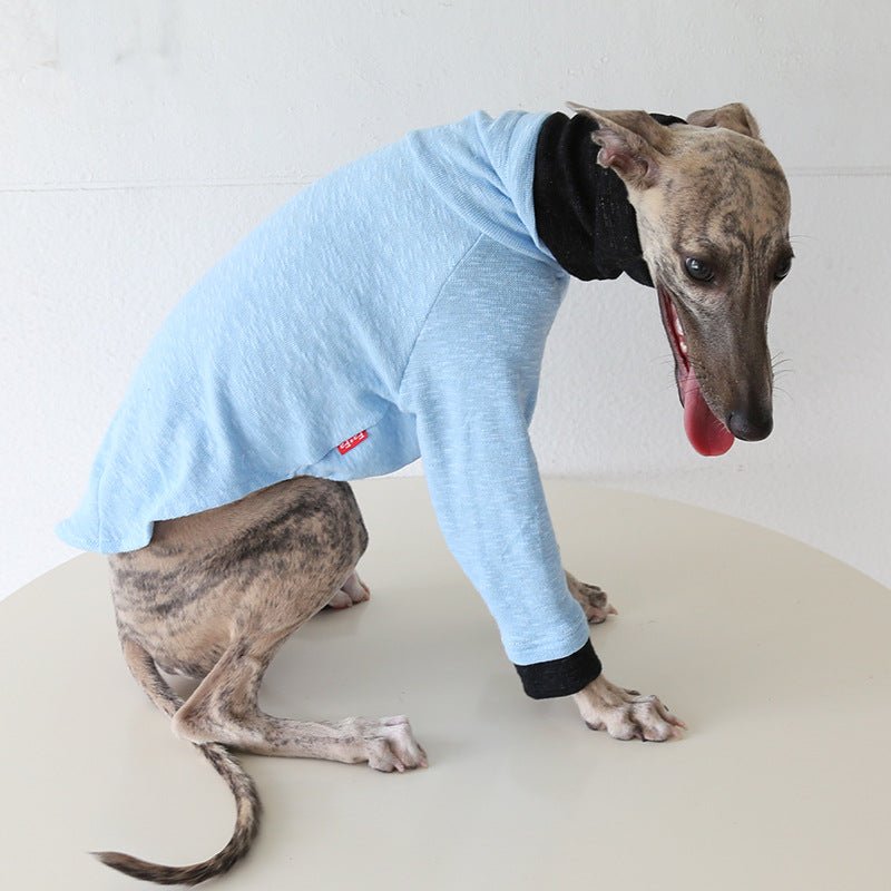 Two - Tone Sleeve Turtleneck Italian Greyhound Whippet Dog Clothes - PIKAPIKA