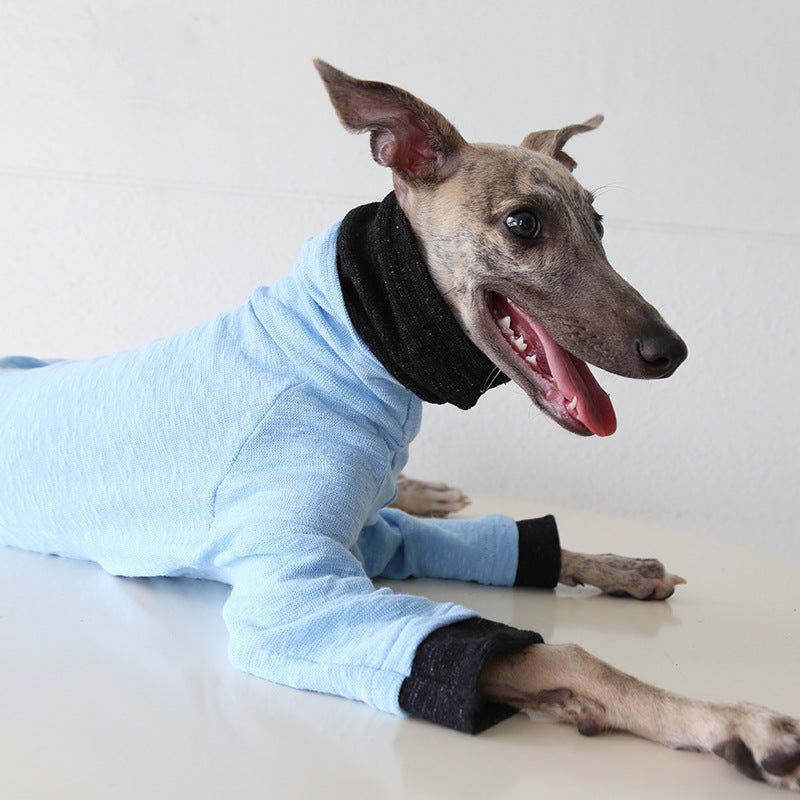 Two - Tone Sleeve Turtleneck Italian Greyhound Whippet Dog Clothes - PIKAPIKA