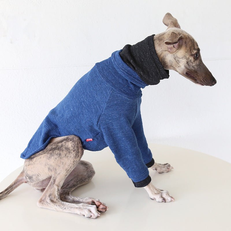 Two - Tone Sleeve Turtleneck Italian Greyhound Whippet Dog Clothes - PIKAPIKA