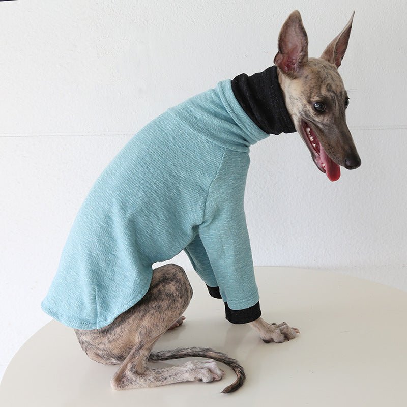 Two - Tone Sleeve Turtleneck Italian Greyhound Whippet Dog Clothes - PIKAPIKA