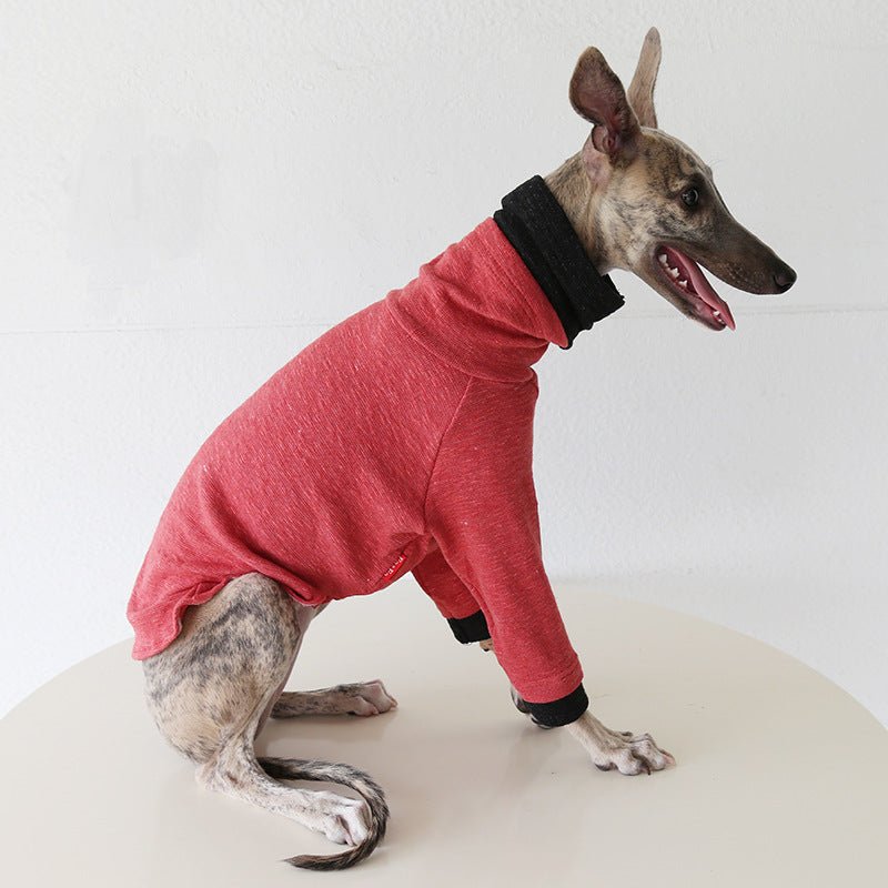 Two - Tone Sleeve Turtleneck Italian Greyhound Whippet Dog Clothes - PIKAPIKA