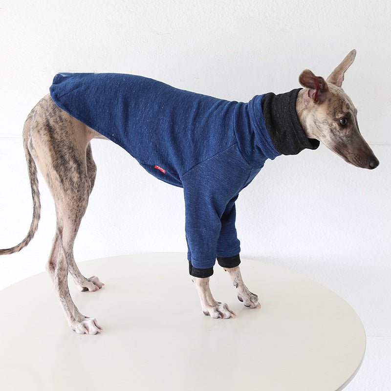 Two - Tone Sleeve Turtleneck Italian Greyhound Whippet Dog Clothes - PIKAPIKA