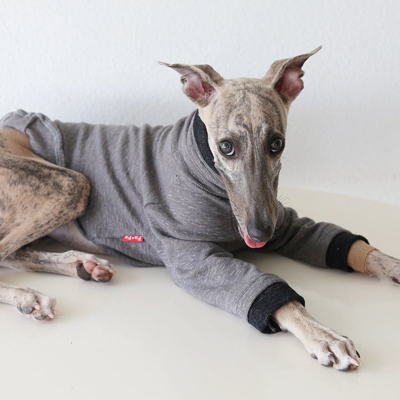 Two - Tone Sleeve Turtleneck Italian Greyhound Whippet Dog Clothes - PIKAPIKA