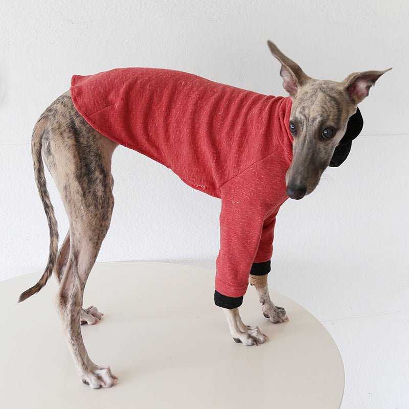 Two - Tone Sleeve Turtleneck Italian Greyhound Whippet Dog Clothes - PIKAPIKA