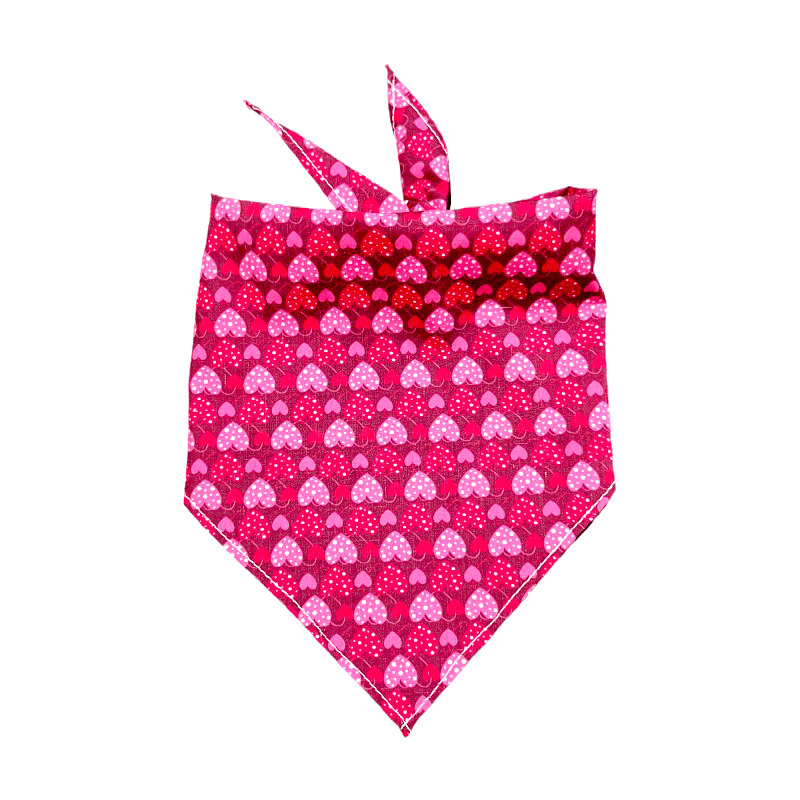 Valentine's Day Pet Bandana for Dogs Drool Bib for Cats Pet Scarf - PIKAPIKA
