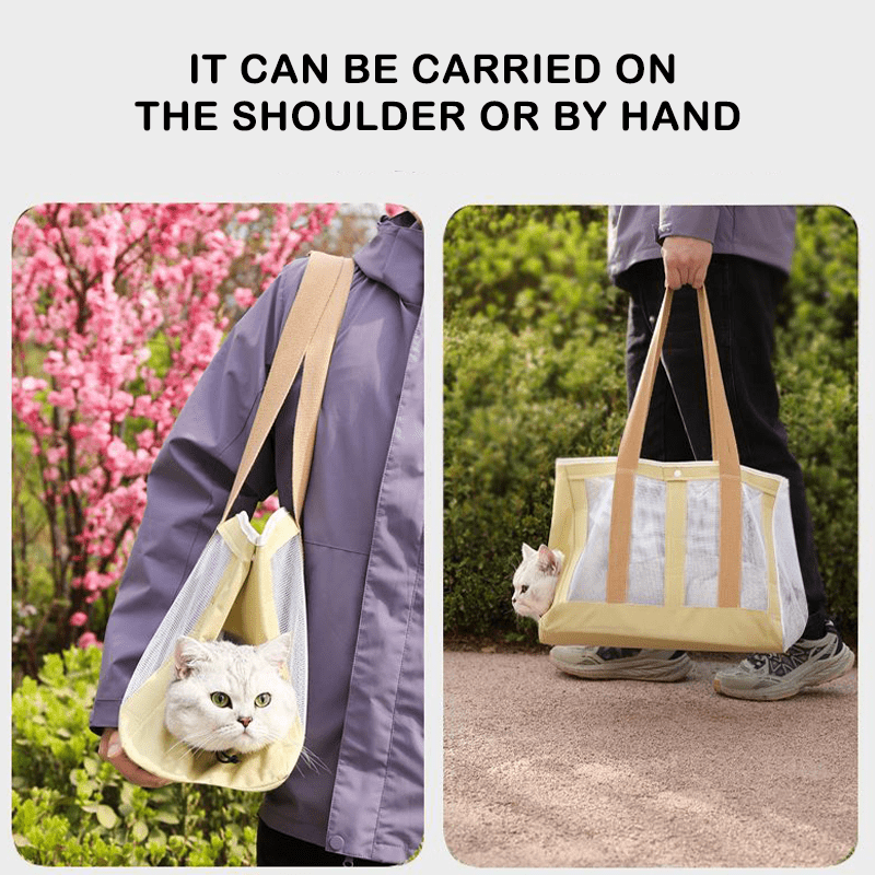 Ventilated Large Capacity Travel Bag Portable Pet Carrier Tote - PIKAPIKA