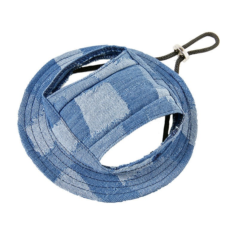 Vintage Denim Outdoor Sunscreen Bucket Hat - PIKAPIKA