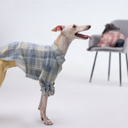 Vintage - Inspired Soft Plaid Shirt for Italian Greyhounds - PIKAPIKA