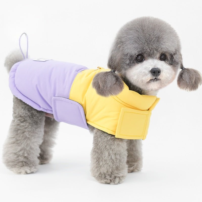 Warm Adjustable Velcro Winter Cozy Coat for Small Dogs - PIKAPIKA