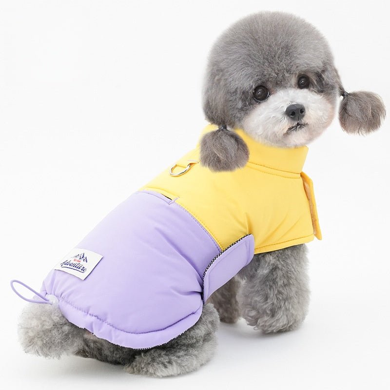 Warm Adjustable Velcro Winter Cozy Coat for Small Dogs - PIKAPIKA
