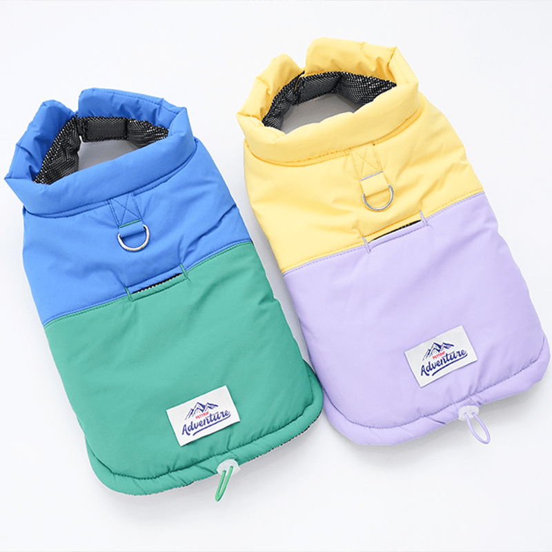 Warm Adjustable Velcro Winter Cozy Coat for Small Dogs - PIKAPIKA