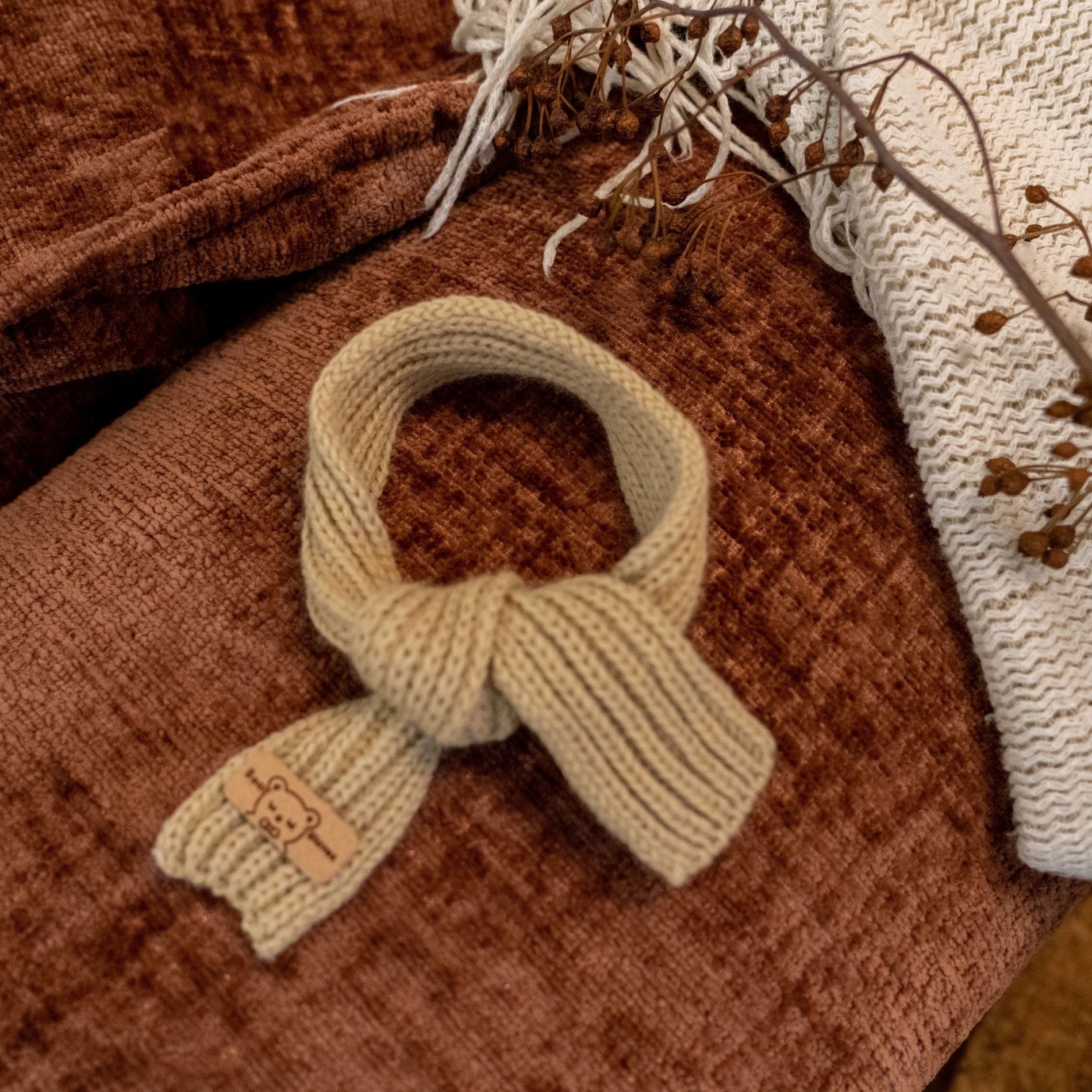 Warm Earth Tone Shirt for Toy Dogs Korean Style - PIKAPIKA