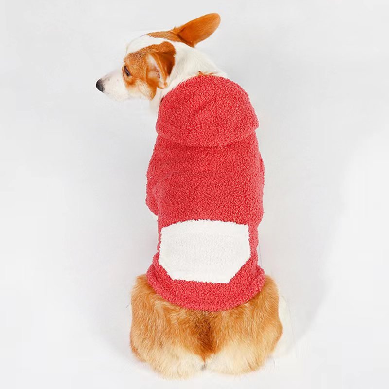 Warm Fleece Button Coat Corgi Dog Clothes - PIKAPIKA