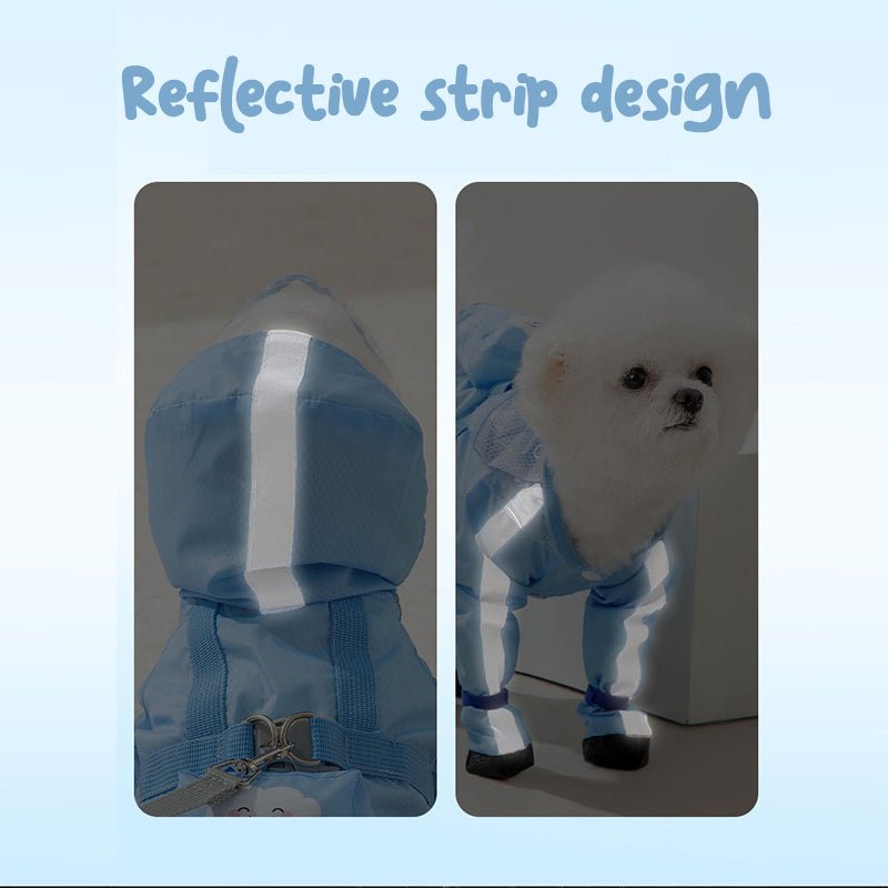 Waterproof 4Legs Cover Raincoats Outdoor Dog Clothes - PIKAPIKA