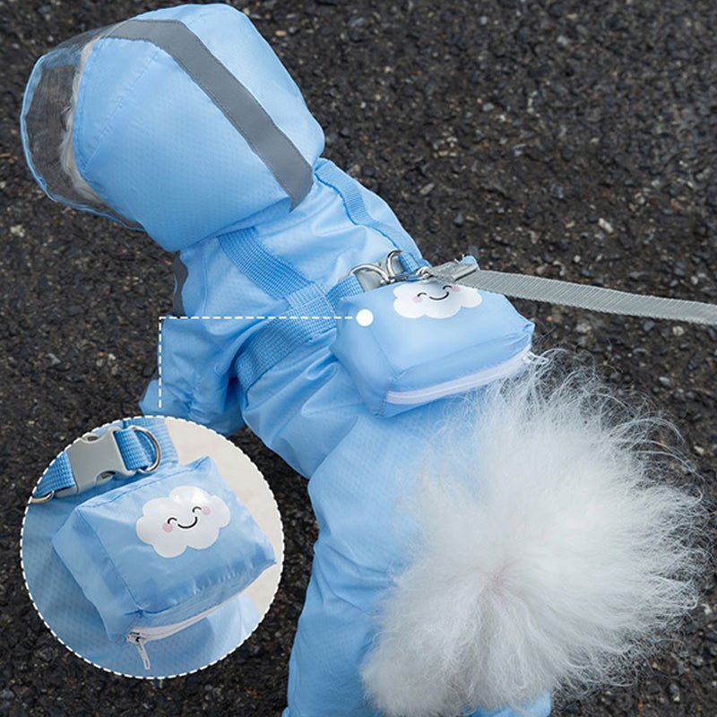 Waterproof 4Legs Cover Raincoats Outdoor Dog Clothes - PIKAPIKA