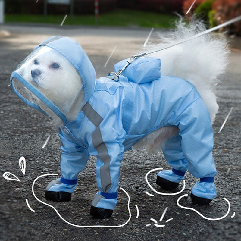 Waterproof 4Legs Cover Raincoats Outdoor Dog Clothes - PIKAPIKA