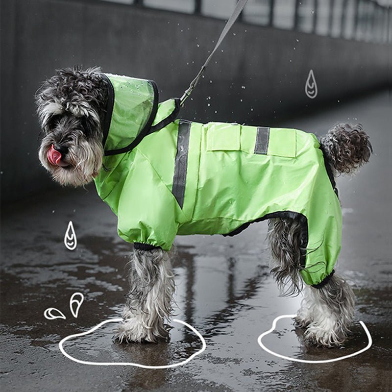 Waterproof 4Legs Cover Raincoats Outdoor Dog Clothes - PIKAPIKA