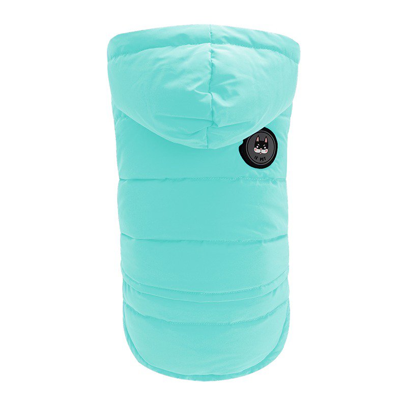 Waterproof Duck Down Padded Jacket Sleeveless Vest Hoodie Coat Dog Clothes - PIKAPIKA