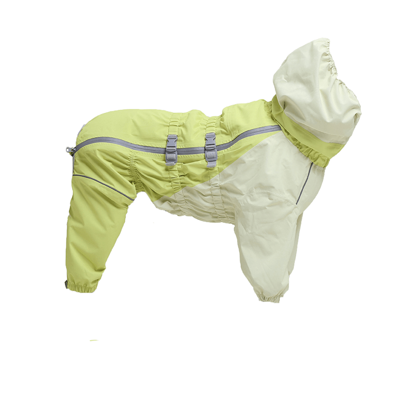 Waterproof Full - Cover Four - Leg Outdoor Big Dog Raincoat - PIKAPIKA