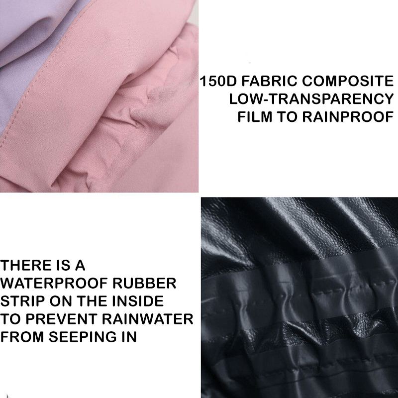 Waterproof Full - Cover Four - Leg Outdoor Big Dog Raincoat - PIKAPIKA