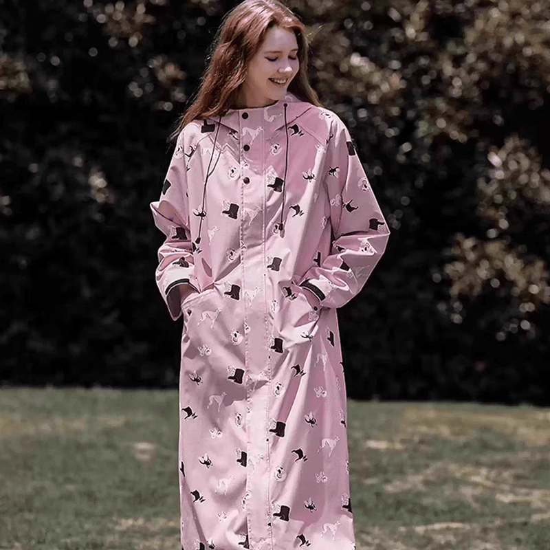 Waterproof Full - Cover Lightweight Raincoat for Small and Medium Dogs Whippet Pet Rainwear - PIKAPIKA