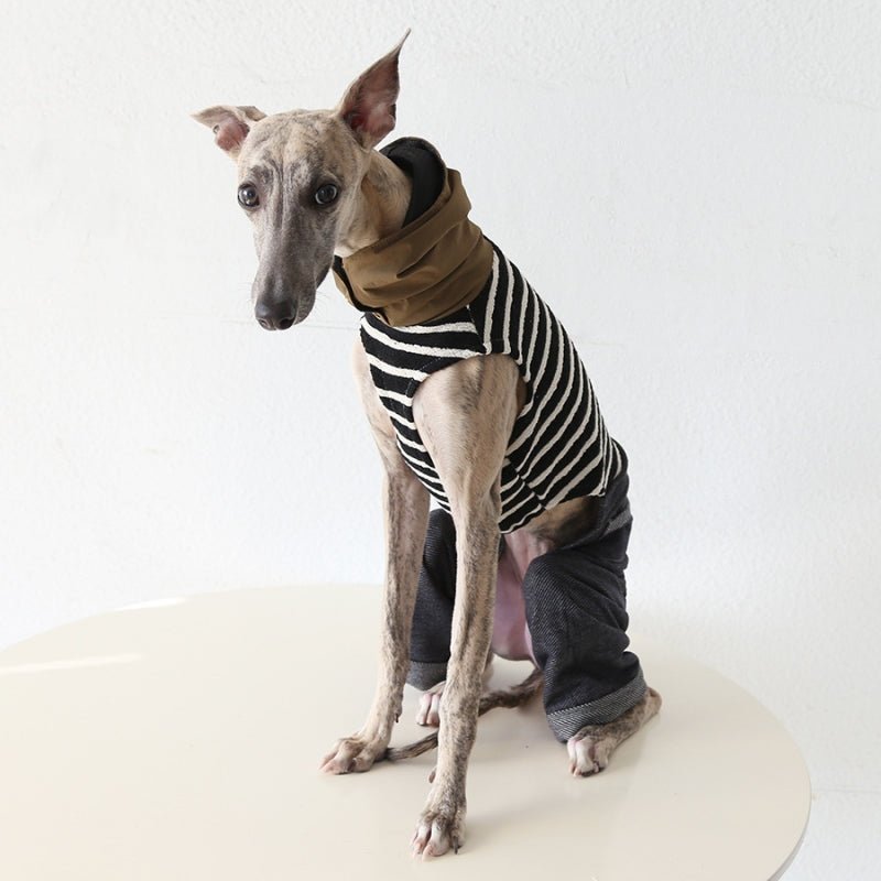 Wide Leg Denim Pants Italian Greyhound Whippet Dog Clothes - PIKAPIKA