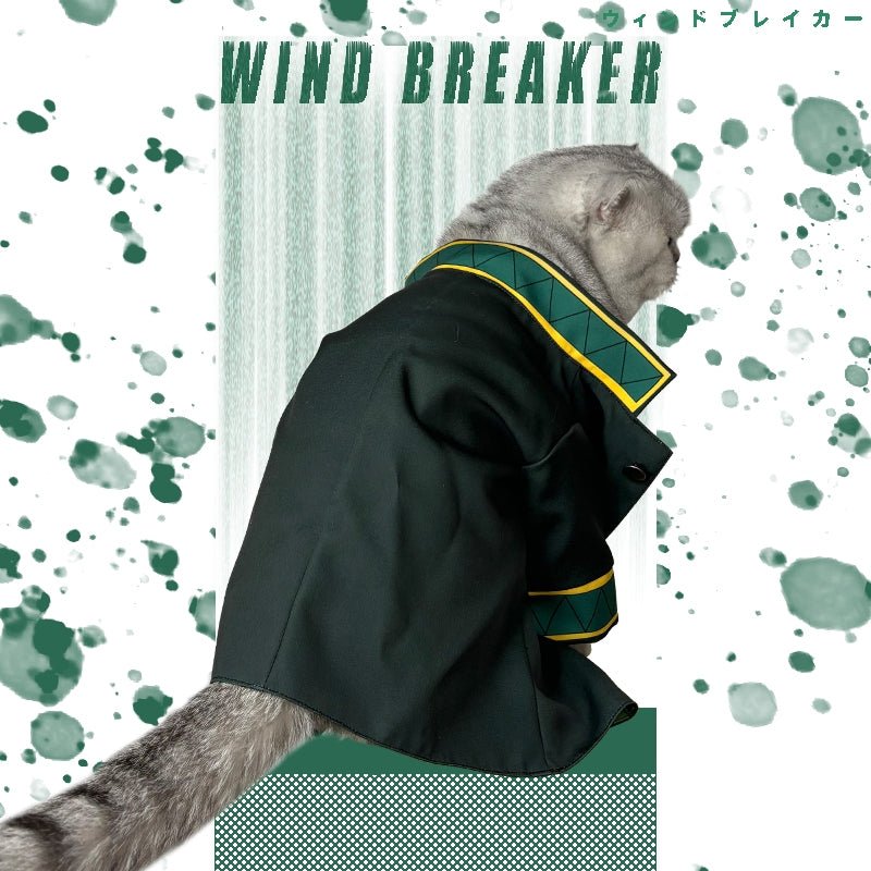 WIND BREAKER Haruka Sakura Cosplay Pet Costume Cat Jacket - PIKAPIKA