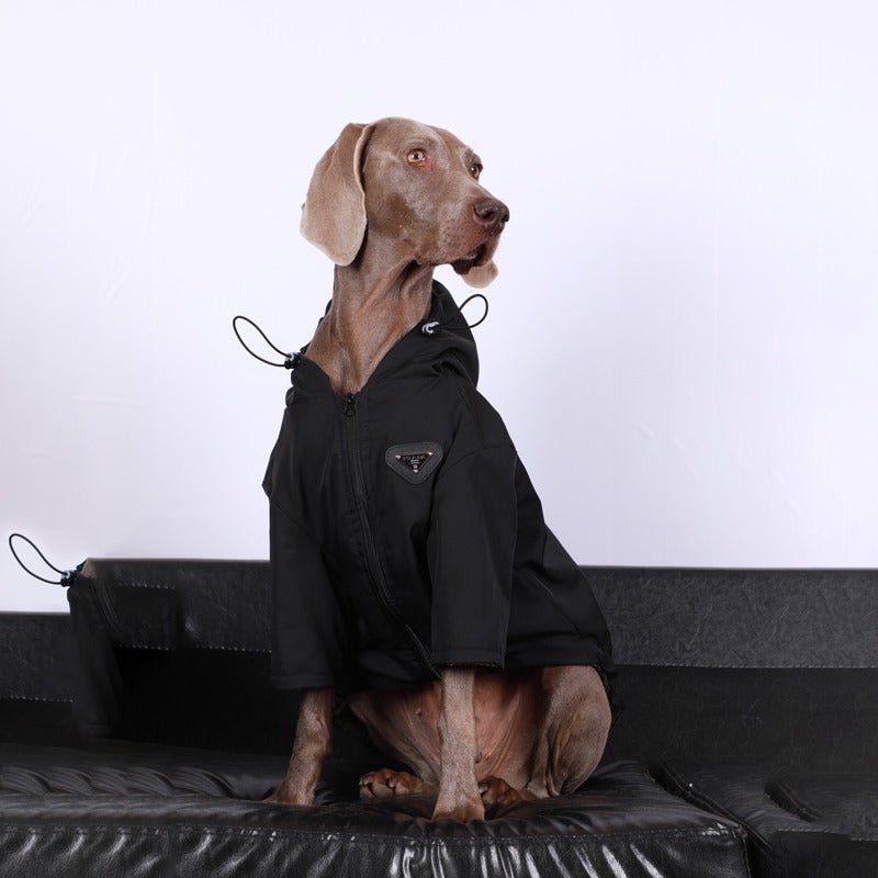 Windproof Jacket Outdoor Plush Coat Big Dog Clothes - PIKAPIKA