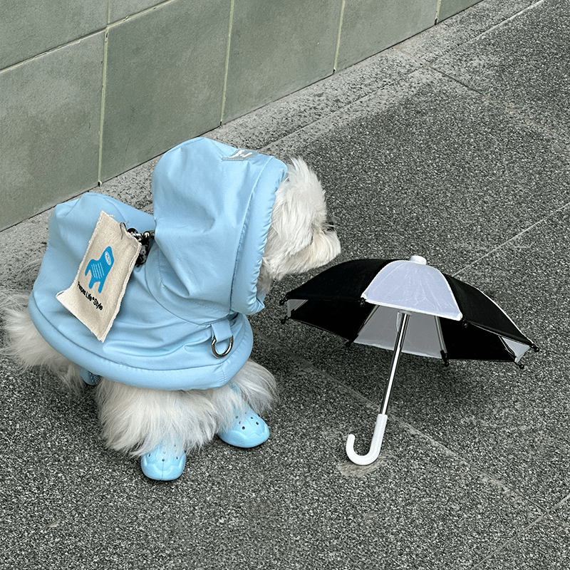Windproof Waterproof Hooded Cape Toy Dogs Small Medium Dogs Pet Raincoat - PIKAPIKA