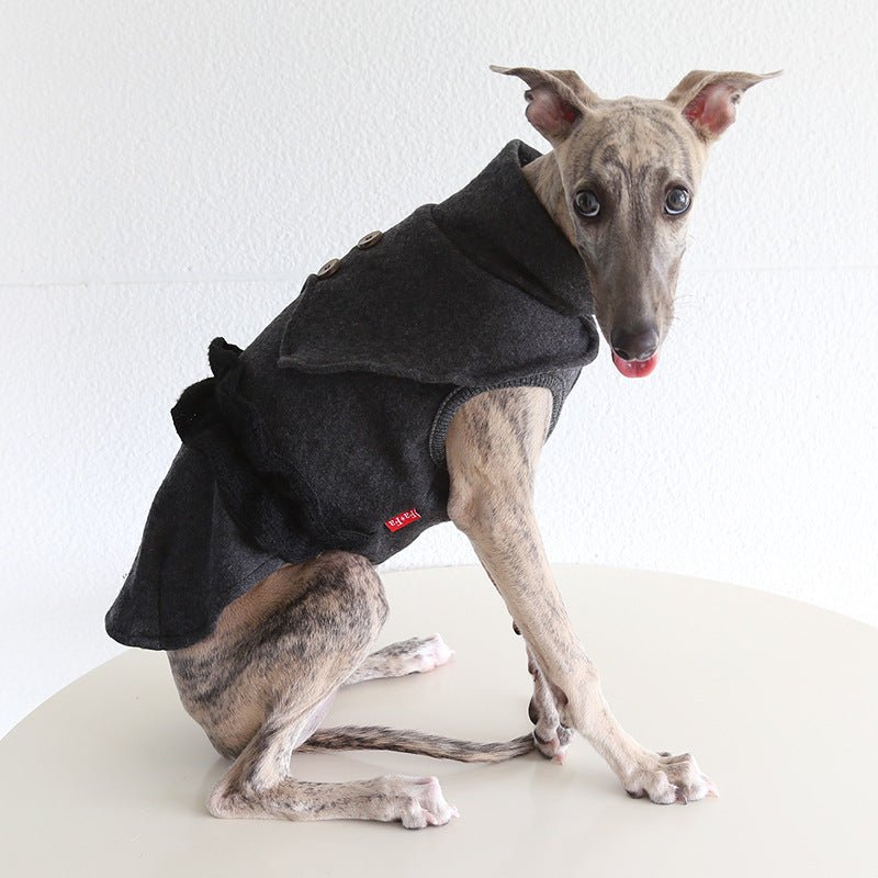 Wool Fleece Cape Italian Greyhound Whippet Dog Clothes - PIKAPIKA