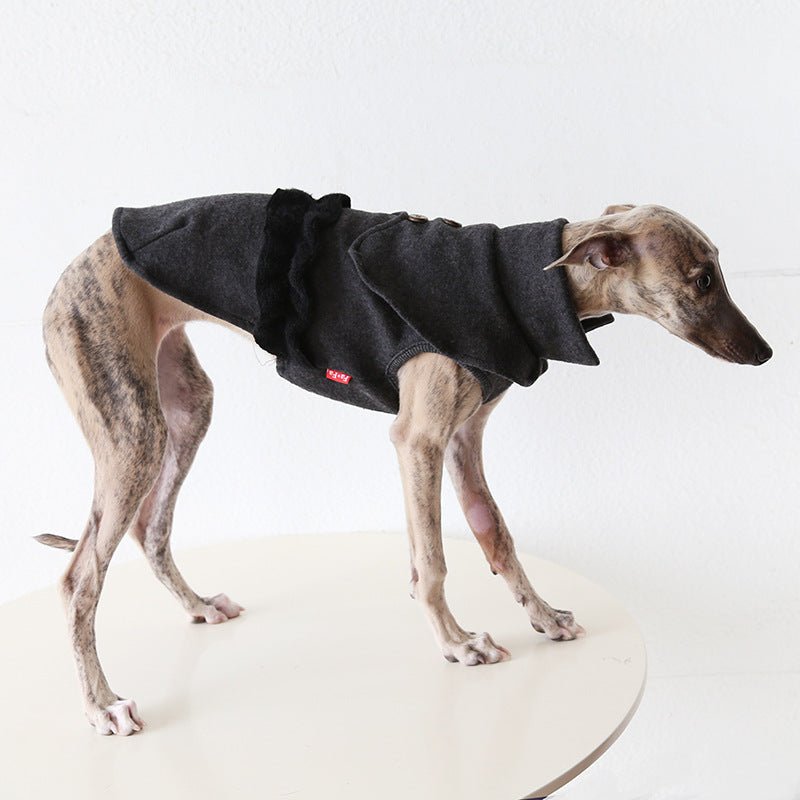 Wool Fleece Cape Italian Greyhound Whippet Dog Clothes - PIKAPIKA