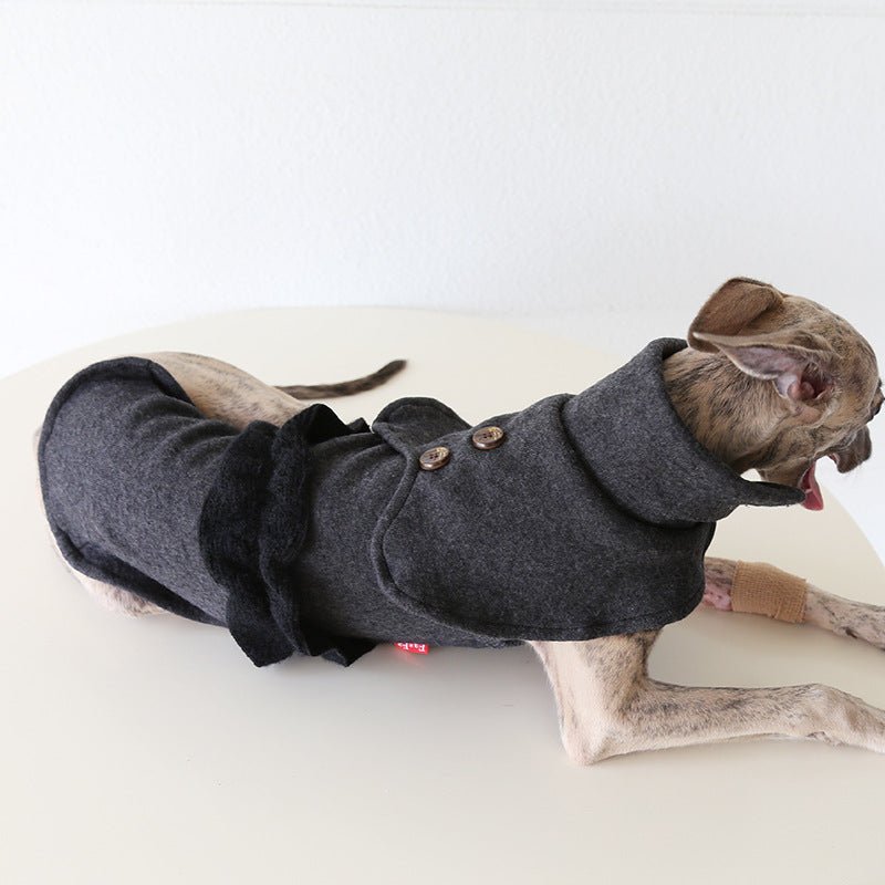 Wool Fleece Cape Italian Greyhound Whippet Dog Clothes - PIKAPIKA