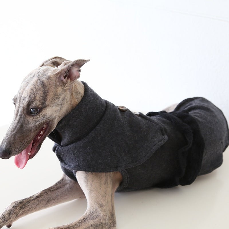 Wool Fleece Cape Italian Greyhound Whippet Dog Clothes - PIKAPIKA