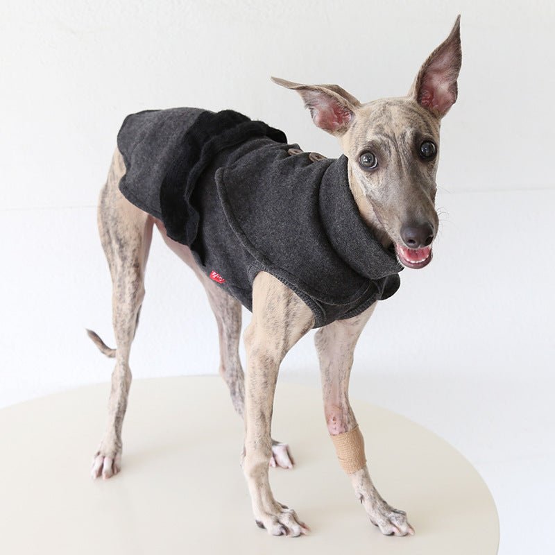 Wool Fleece Cape Italian Greyhound Whippet Dog Clothes - PIKAPIKA